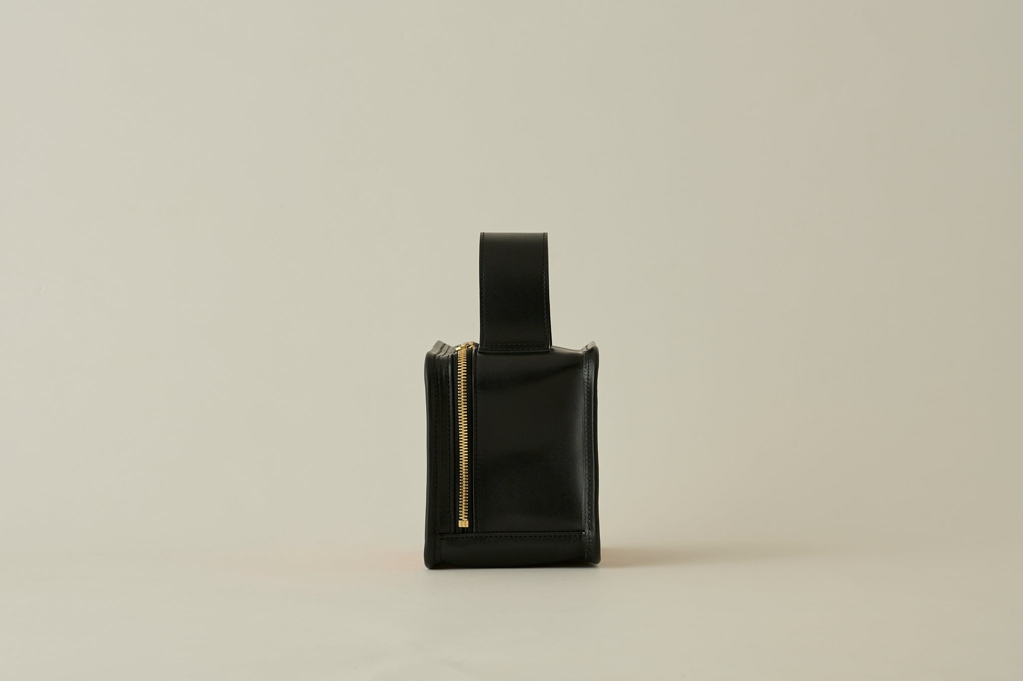 LIMITED】Leather Mini Book Bag -BLACK x CAMEL-｜LIFESTYLIST
