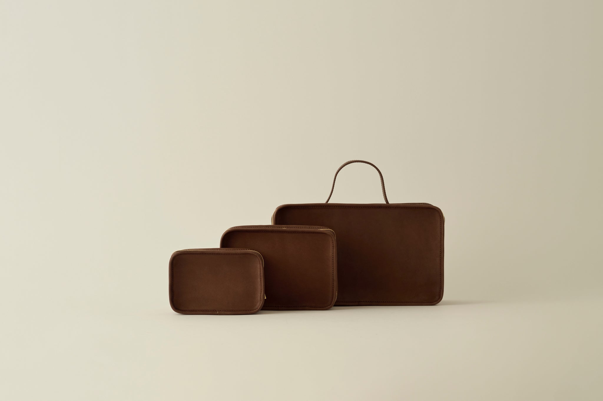LIMITED】Chocolate Leather Multi Pouch -EARTH LEATHER
